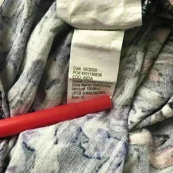 Vintage America Emerson Boho Floral  Flowy Cottagecore Hippie Purple - Picture 9 of 11